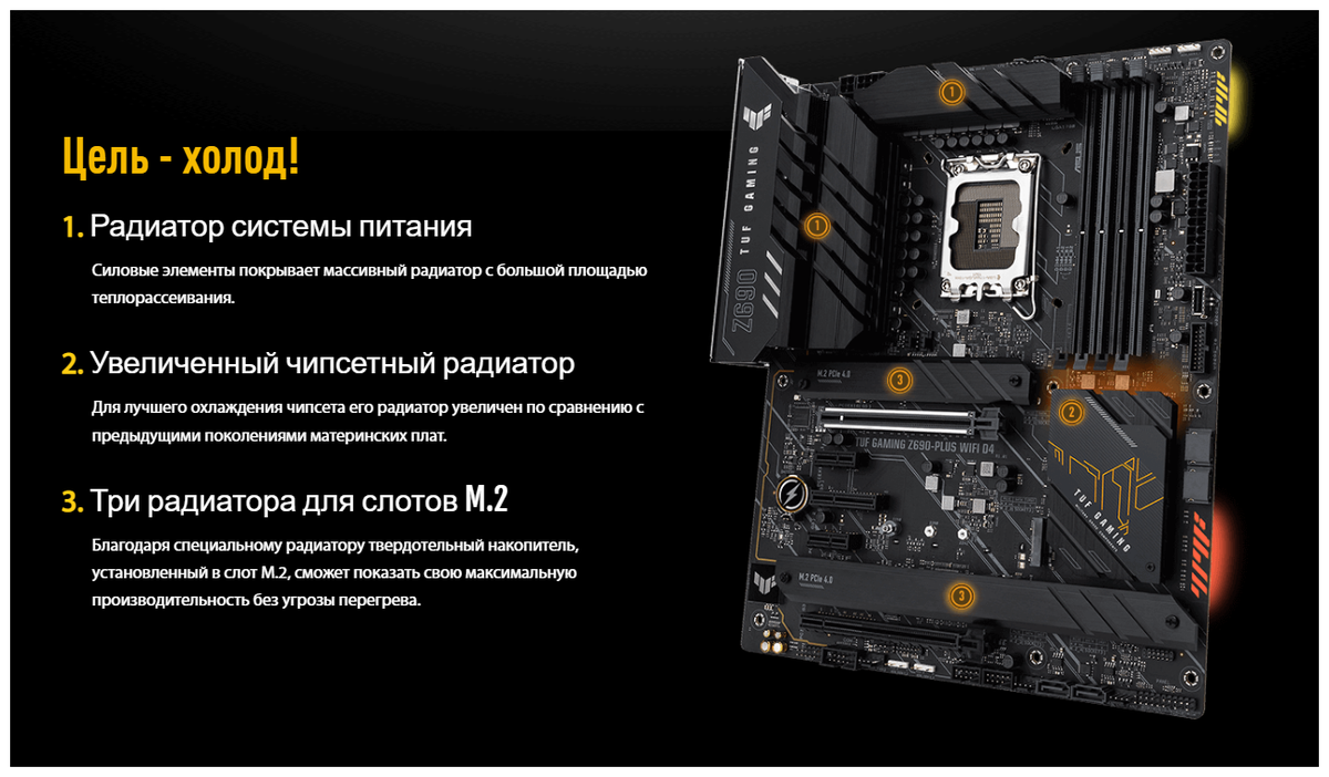 Материнская плата ASUS TUF GAMING Z690-PLUS WIFI D4 Казахстан