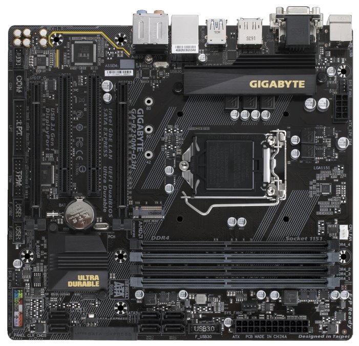 Материнская плата GIGABYTE GA-B250M-D3H