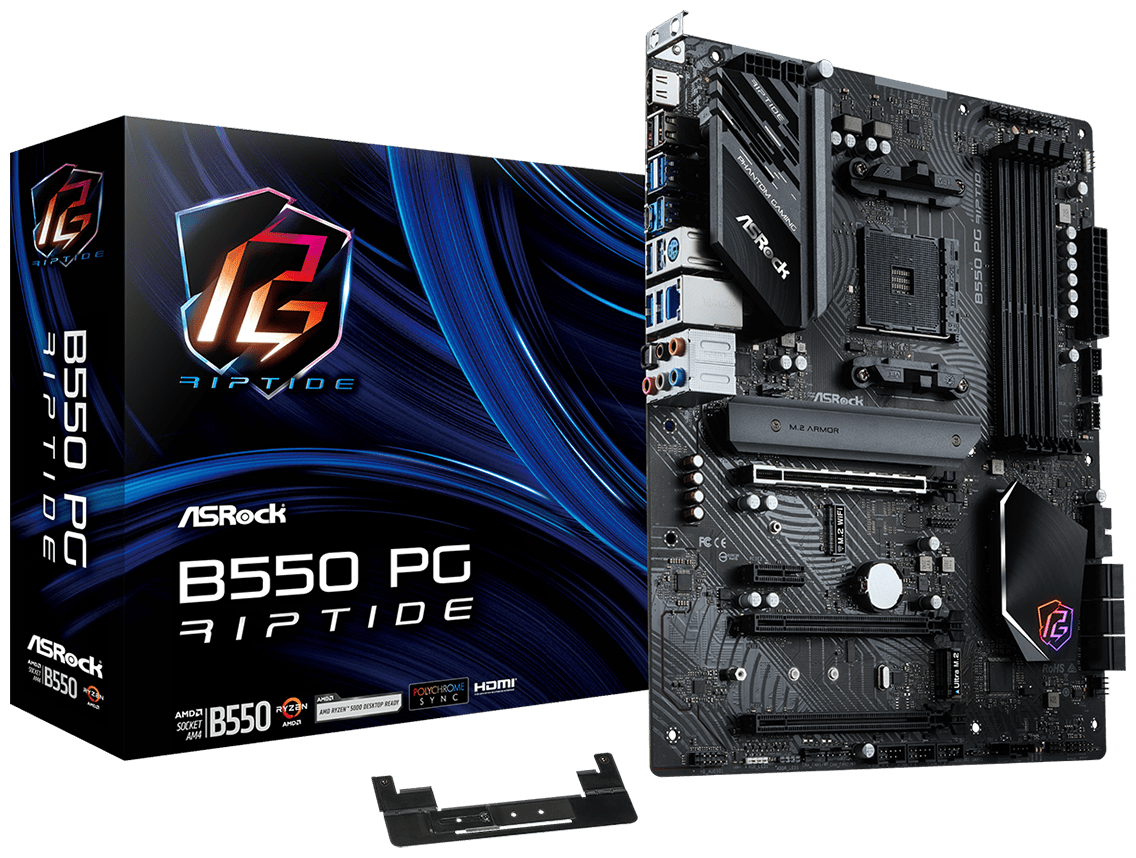 Купить Материнская плата ASRock B550 PG RIPTIDE 4DDR4