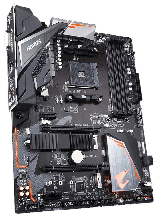 Фото Материнская плата GIGABYTE B450 AORUS ELITE (GAB45ARSE-00-G)