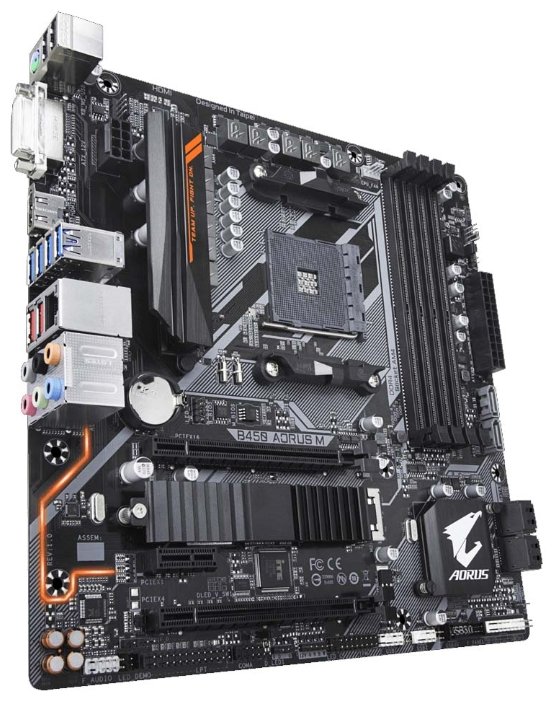 Фото Материнская плата Gigabyte B450 AORUS M