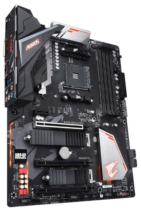 Фото Материнская плата GIGABYTE B450 AORUS PRO (4719331803841)