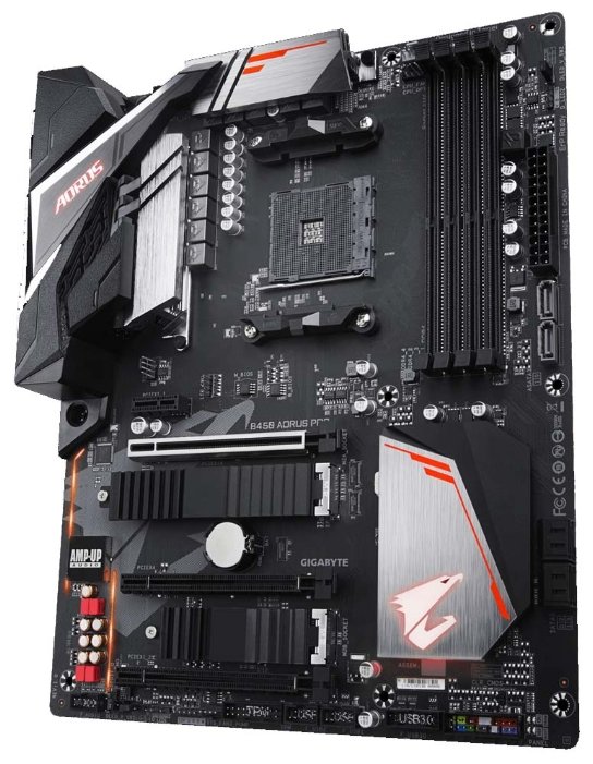 Фотография Материнская плата GIGABYTE B450 AORUS PRO (4719331803841)