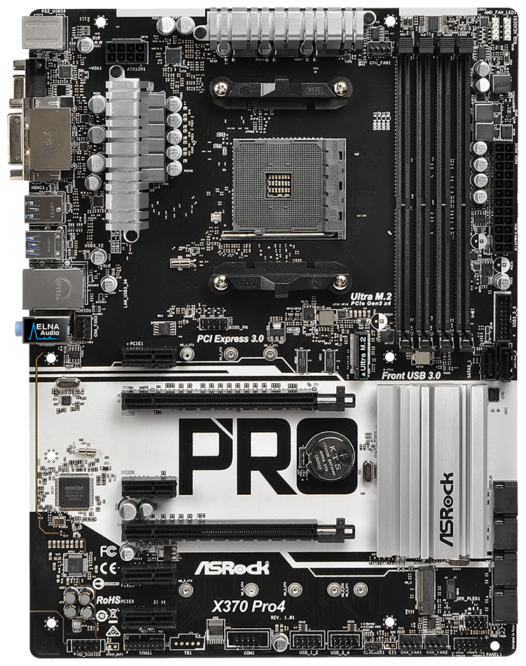 Материнская плата ASRock X370 PRO4