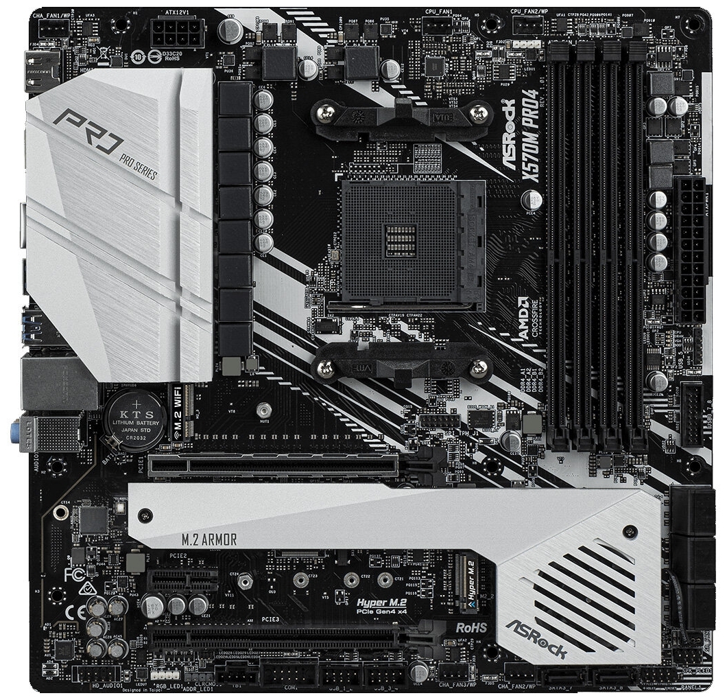 Материнская плата ASRock X570M PRO4