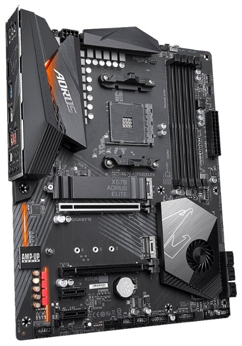 Фотография Материнская плата GIGABYTE X570 AORUS ELITE (4719331806439)