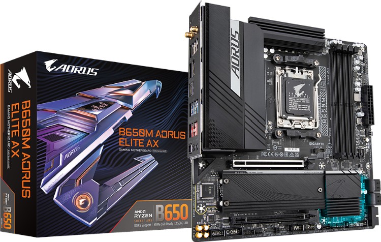 Купить Материнская плата GIGABYTE B650M AORUS ELITE AX