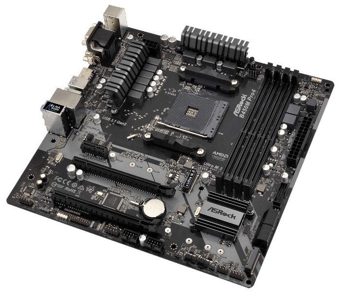 Фото Материнская плата ASRock B450M PRO4