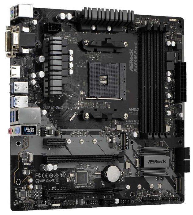 Фотография Материнская плата ASRock B450M PRO4