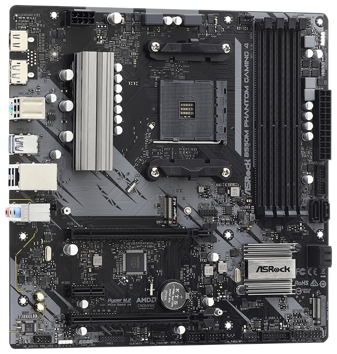 Фото Материнская плата ASRock B550M PHANTOM GAMING 4 (B550M PHANTOM GAMING 4)