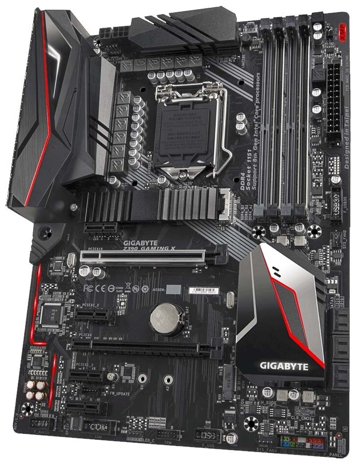 Фотография Материнская плата GIGABYTE Z390 GAMING X (4719331804367)