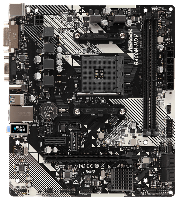 Материнская плата ASRock B450M-HDV R4.0