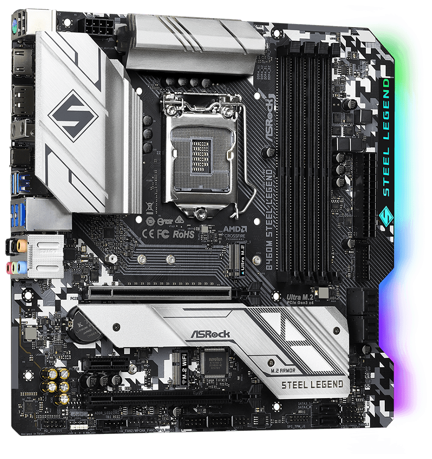 Фотография Материнская плата ASRock B460M STEEL LEGEND (4710483931291)