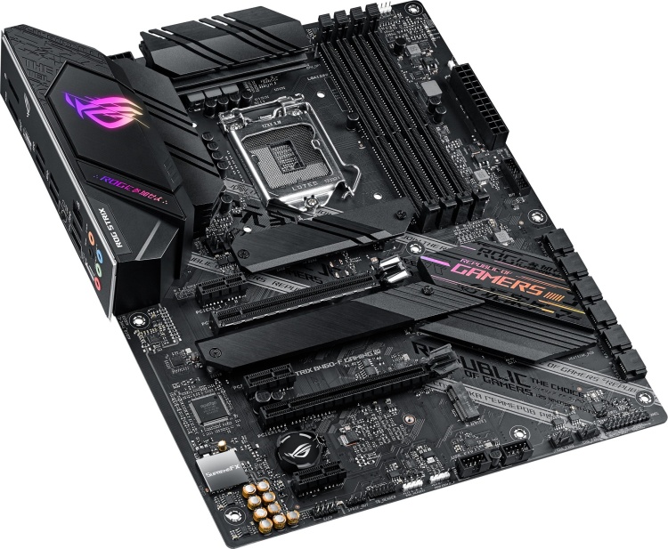 Фото Материнская плата ASUS ROG STRIX B460-F GAMING DDR4