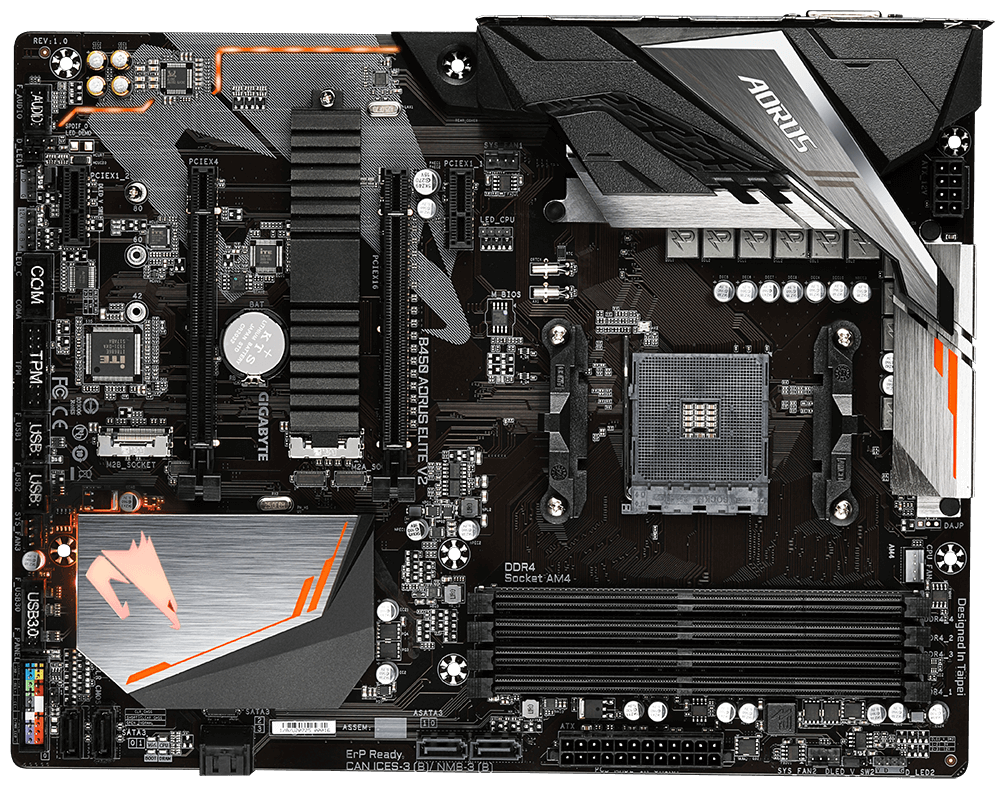 Материнская плата GIGABYTE B450 AORUS ELITE V2