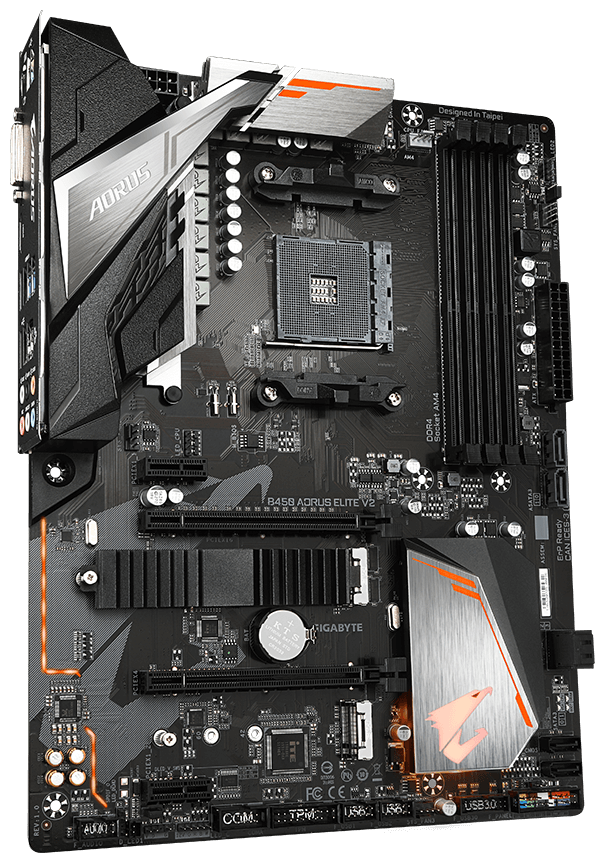 Фото Материнская плата GIGABYTE B450 AORUS ELITE V2