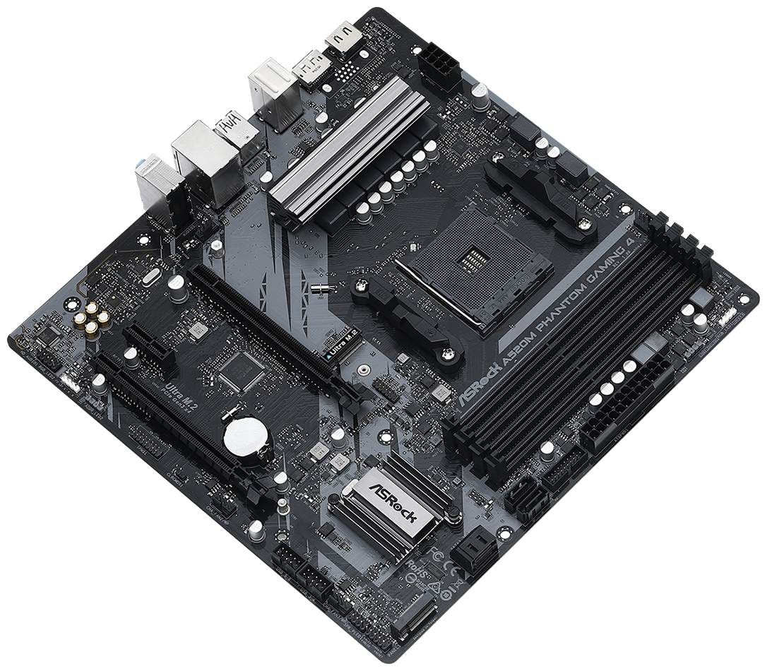 Фото Материнская плата ASRock A520M PHANTOM GAMING 4