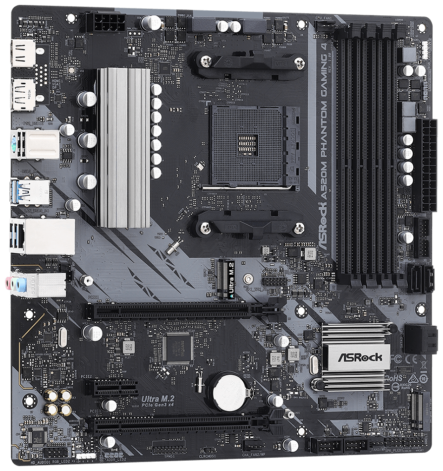 Фотография Материнская плата ASRock A520M PHANTOM GAMING 4