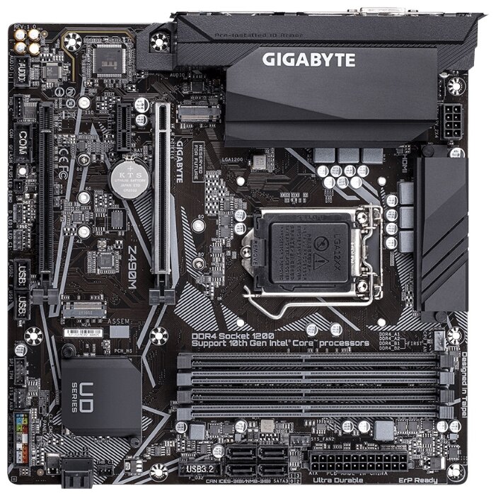 Картинка Материнская плата GIGABYTE Z490M 1.0