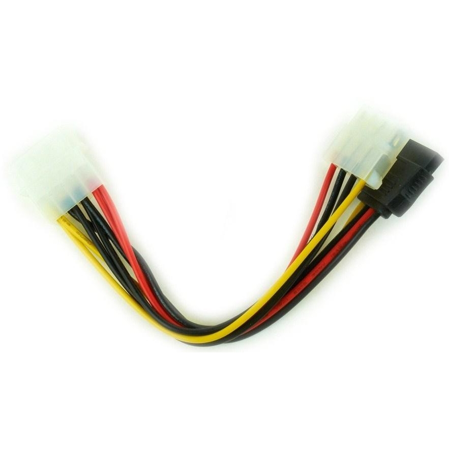 Фото Кабель питания SATA Cablexpert CC-SATA-PSY2, 15см, molex 4pin/molex4pin+sata 15pin, на 2 устр.