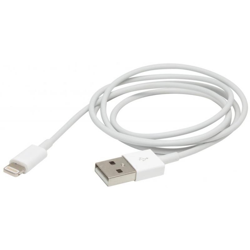 Фото Kабель PowerPlant USB - Lightning (iPhone 5, 5S, 6), 1m DV00DV4042