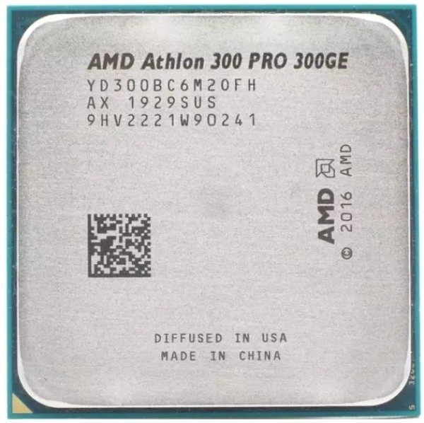 Фото Процессор AMD Athlon PRO 300GE 3.4GHz (Picasso) 2C YD300BC6M2OFH 4MB L3 35W AM4 oem