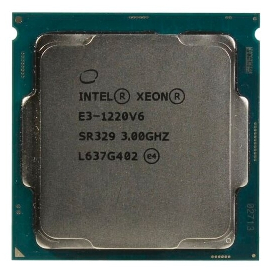 Фото Процессор INTEL Xeon E3-1220V6 3.0 GHz (Kaby Lake 3.5) 4C/4T 8MB L3 72W Socket 1151 oem