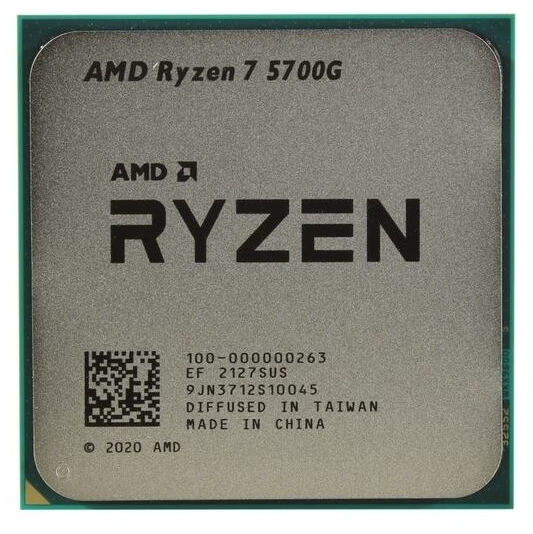 Фотография Процессор AMD Ryzen 7 5700G 3.8GHz (Cezanne 4.6) 8C/16T (100-000000263) 4/16MB Vega8 65W AM4 oem