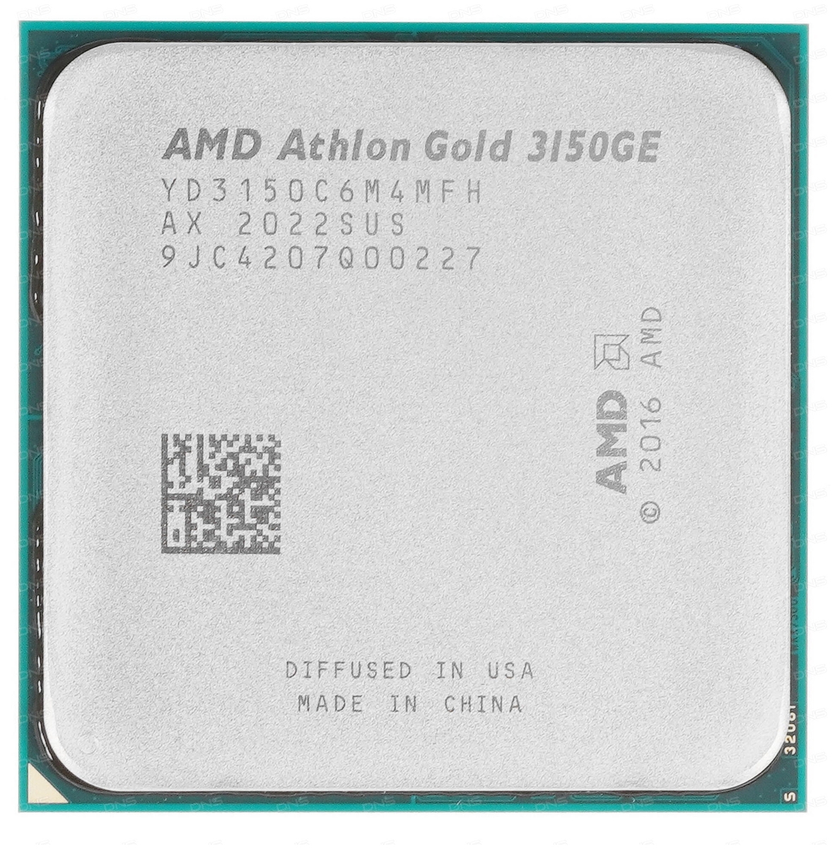 Фото Процессор AMD Athlon 3150GE 3.3GHz (Picasso) 4C/4T YD3150C6M4MFH 1/4MB Vega 3 35W AM4 oem