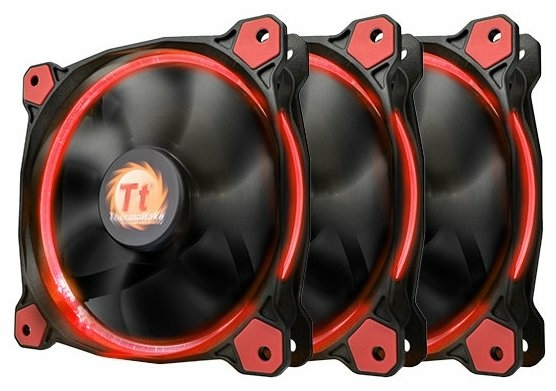 Вентилятор для корпуса THERMALTAKE Riing 12 LED Radiator Fan Red 3 Pack CL-F055-PL12RE-A