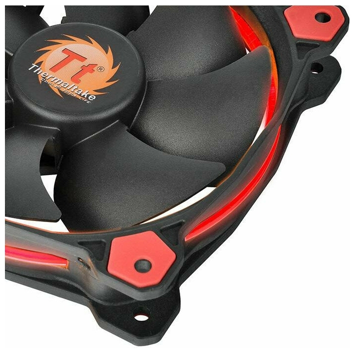 Цена Вентилятор для корпуса THERMALTAKE Riing 12 LED Radiator Fan Red 3 Pack CL-F055-PL12RE-A