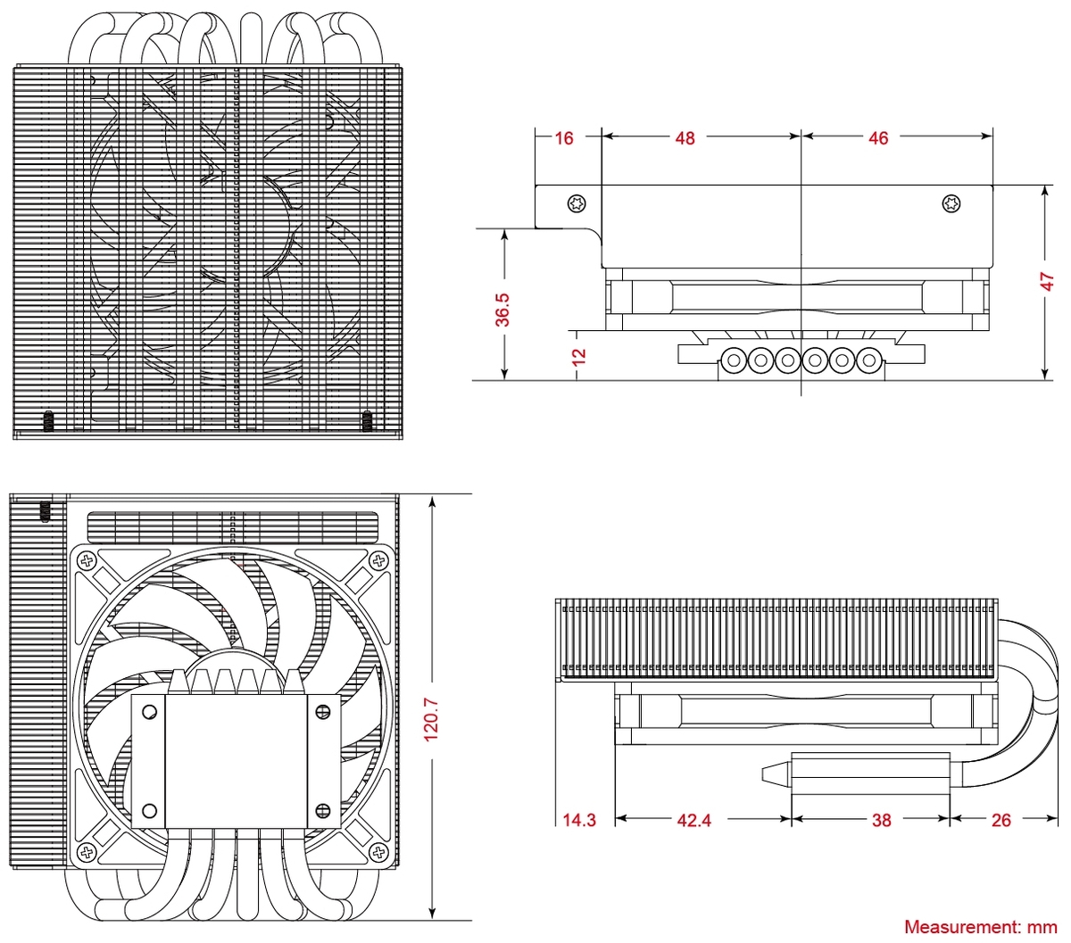 Вентилятор для процессора ID-COOLING IS-47K Казахстан