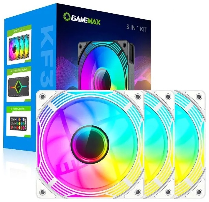Кулер для корпуса GAMEMAX KF300 WH