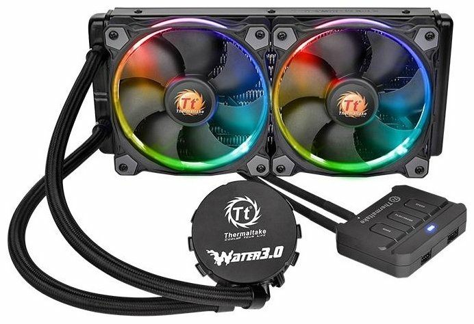 Кулер с водяным охлаждением THERMALTAKE Water 3.0 Riing RGB 240 CL-W107-PL12SW-A