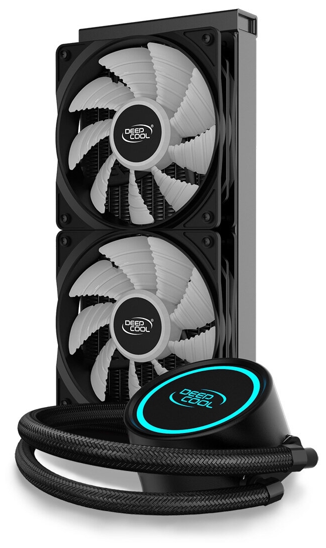 Картинка Кулер с водяным охлаждением DEEPCOOL GAMMAXX L240 V2 DP-H12RF-GL240V2