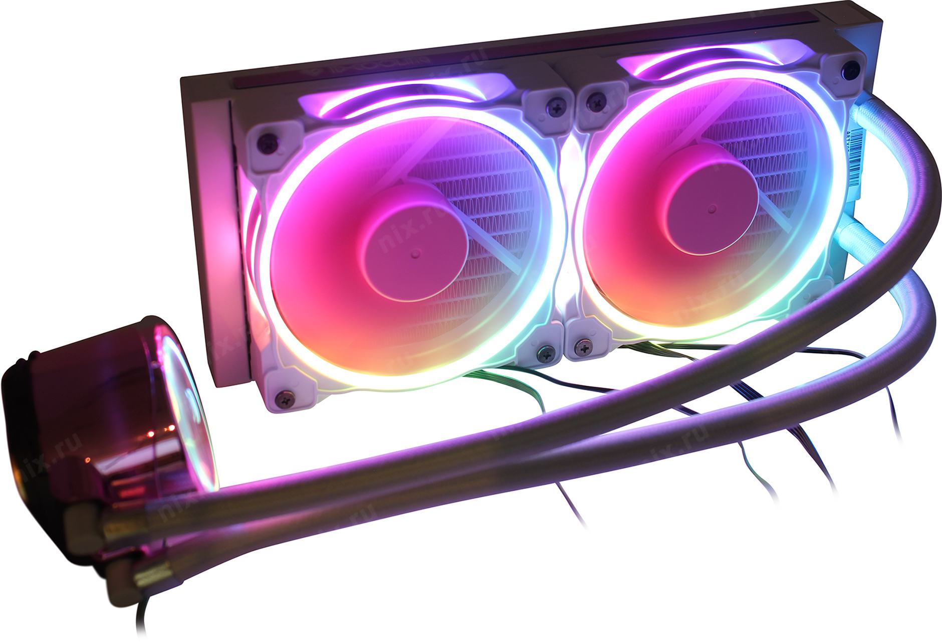 Картинка Кулер с водяным охлаждением ID-COOLING Pinkflow 240 ARGB for Socket