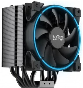 Кулер для процессора PCCooler for S1200/20xx/115x/775/AMD GI-H58UB B 1000-1800rpm 240W Blue LED