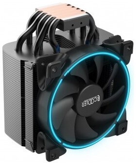 Картинка Кулер для процессора PCCooler for S1200/20xx/115x/775/AMD GI-H58UB B 1000-1800rpm 240W Blue LED