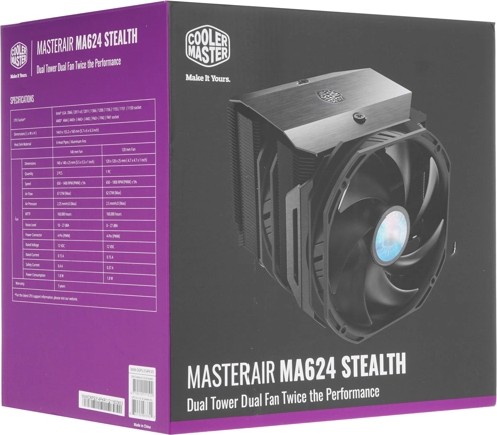 Купить Кулер для процессора CoolerMaster MasterAir MA624 STEALTH MAM-D6PS-314PK-R1