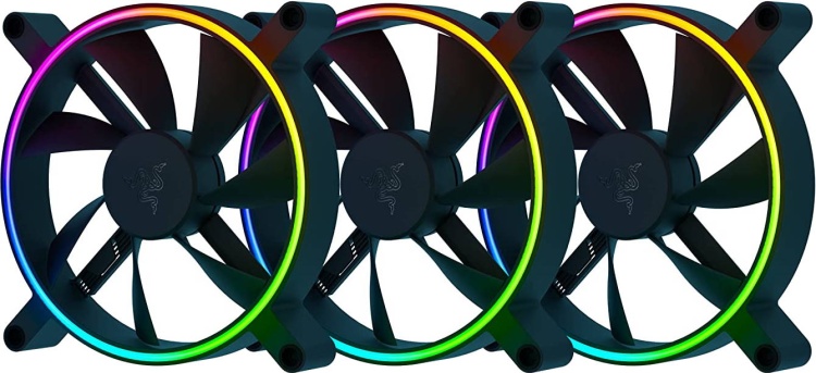 Фото Кулер для компьютерного корпуса RAZER Kunai Chroma 120MM 3 Fan RC21-01810100-R3M1