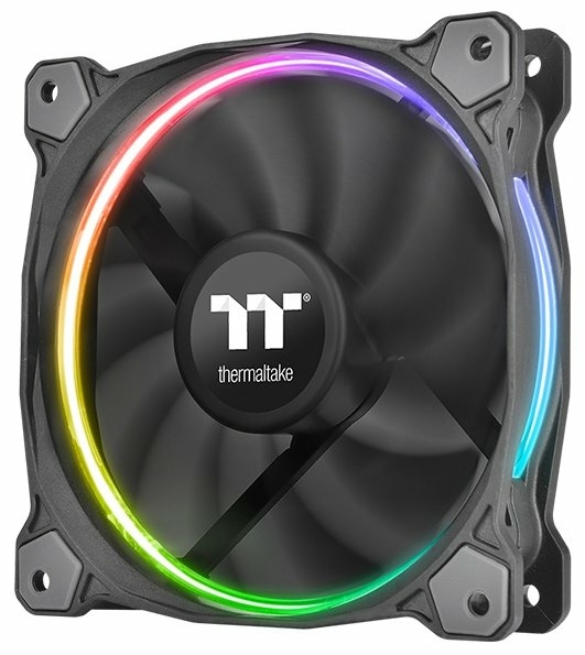 Фотография Кулер для компьютерного корпуса THERMALTAKE Riing Plus 12 RGB TT Premium Edition 3-Fan Pack CL-F053-PL12SW-A