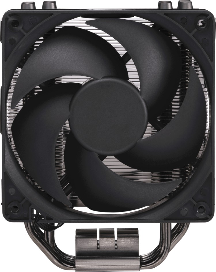 Фото Кулер для процессора CoolerMaster Hyper 212 Black Edition TDP 150W 4-pin LGA Intel LGA1700, LGA1200, 1150 /AMD AM4/AM3+ 4 тепловые трубки, прямой контакт, алюминиевые ребра RR-212S-20PK-R2