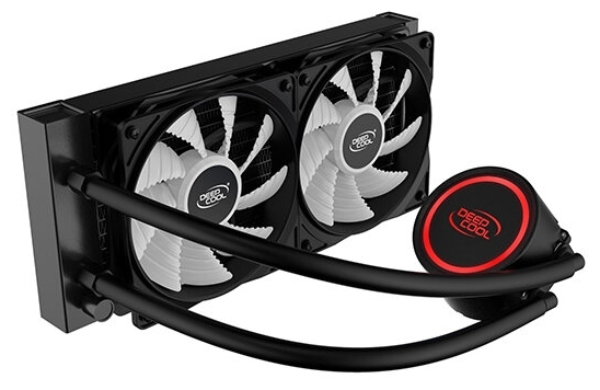 Кулер с водяным охлаждением DEEPCOOL GAMMAXX L240T RED DP-H12RF-GL240TR