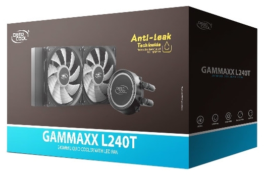 Кулер с водяным охлаждением DEEPCOOL GAMMAXX L240T RED DP-H12RF-GL240TR Казахстан