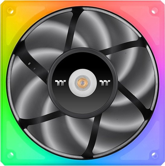 Фото Кулер для компьютерного корпуса THERMALTAKE CT120 ARGB Sync PC Cooling Fan White (2 pack) CL-F153-PL12SW-A