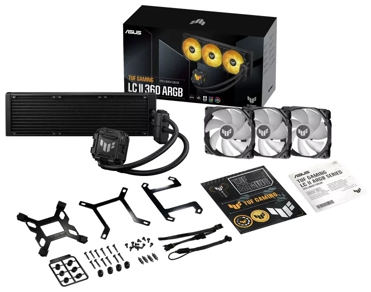 Картинка Кулер для процессора ASUS TUF GAMING LC II 360 ARGB