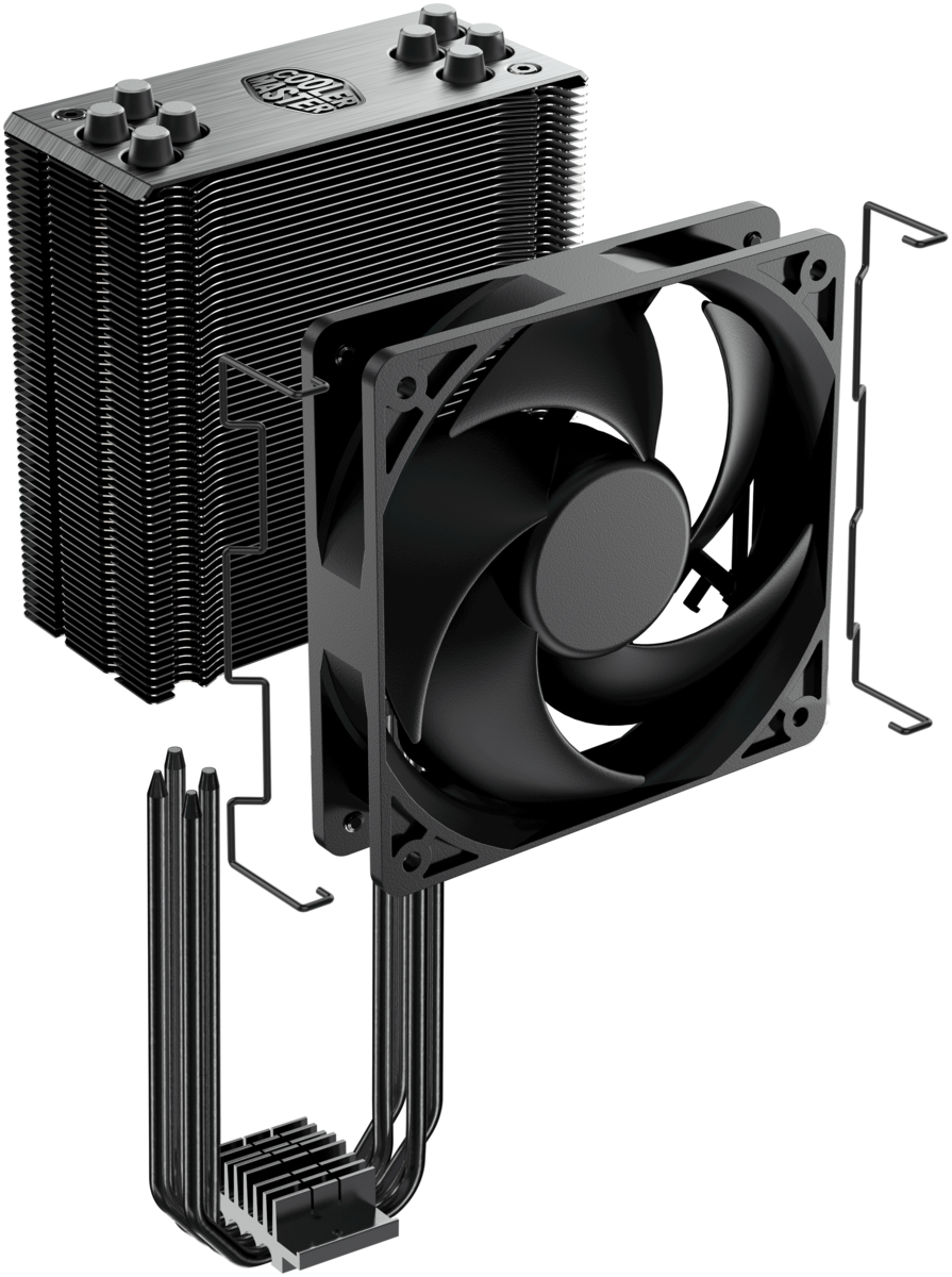 Кулер для процессора CoolerMaster Hyper 212 RGB Black Edition (RR-212S-20PC-R1) Казахстан