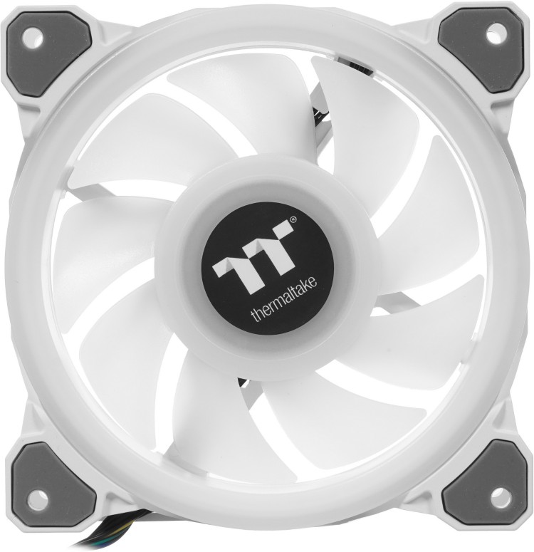 Фото Кулер для компьютерного корпуса THERMALTAKE Riing Quad 12 RGB White (3-Fan Pack) (CL-F100-PL12SW-A)