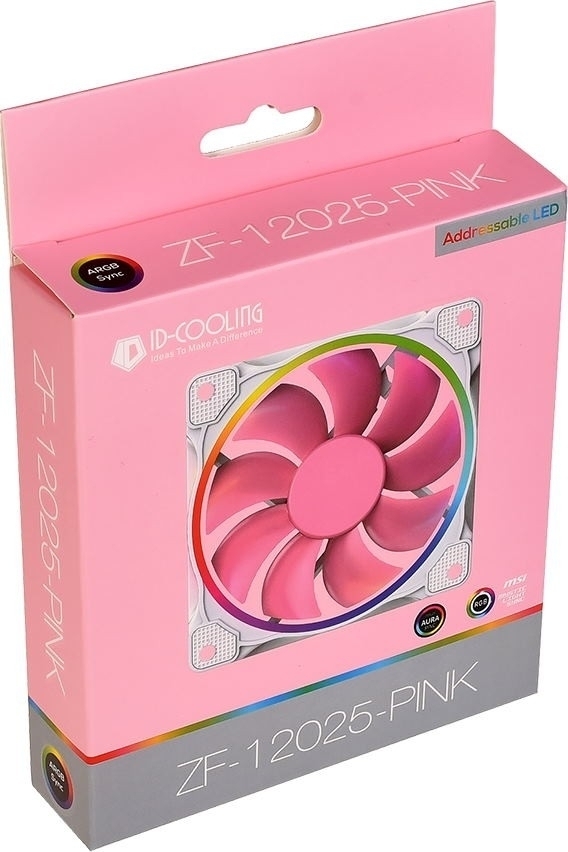 Фотография Вентилятор для корпуса ID-COOLING ZF-12025 Pink