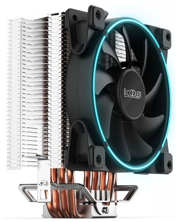 Фото Кулер для процессора PCCooler for S1200/20xx/115x/775/AMD GI-H58U B 1000-1800rpm 240W Blue LED